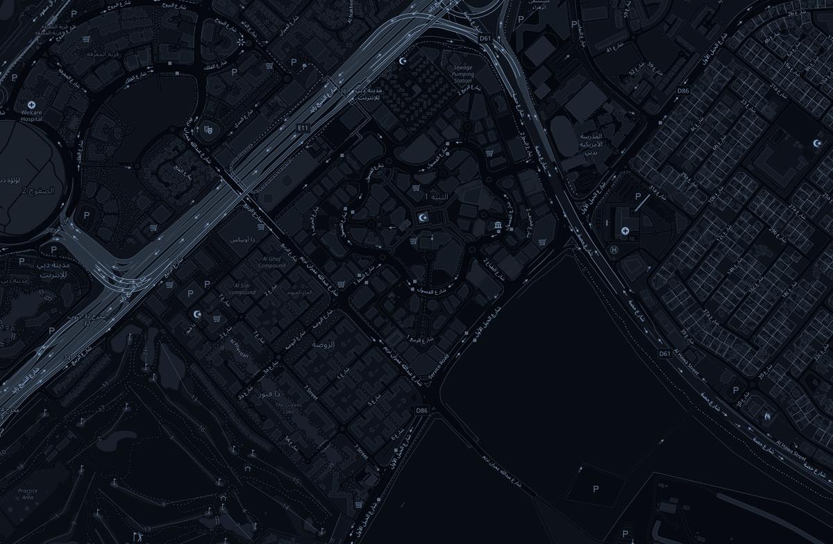 Map of Barsha Heights, Dubai, with the clinic marked on Al Seef Street